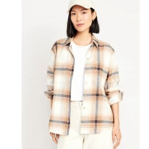 Old Navy Plaid‎ THE BOYFRIEND SHIRT Long Sleeve Button Down. Size SMALL